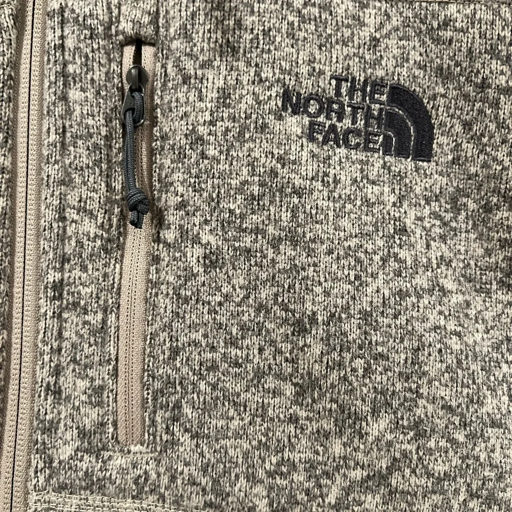 The North Face Brown Fleece Vest NWOT Men's Tsillan Knit Full Zip Vest